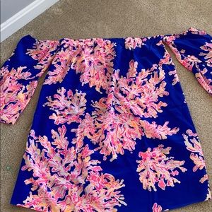 Off the shoulder mini dress